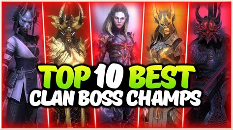 Each one contributes a lot to the team: -Valk for Counterattack + shields to tank damage. . Best clan boss champions